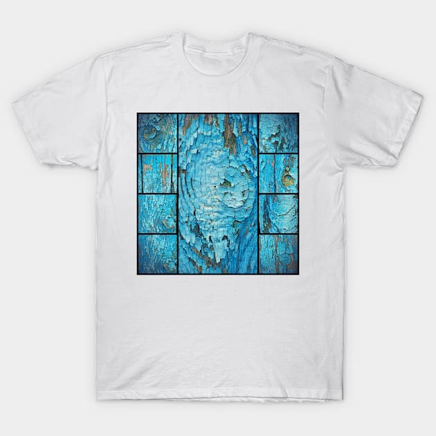 BEAUTIFUL PEALING BLUE PAINT T-Shirt by mister-john